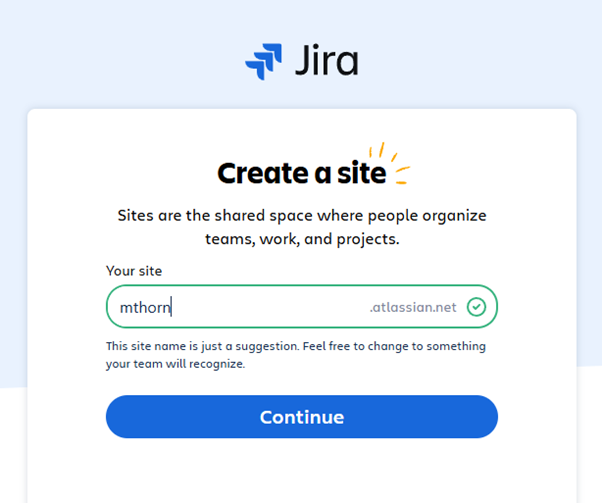 create a site